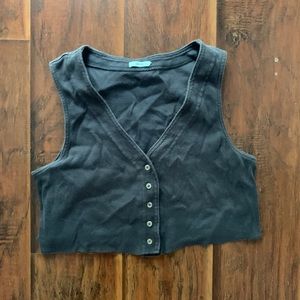Kimchi blue grey crop top